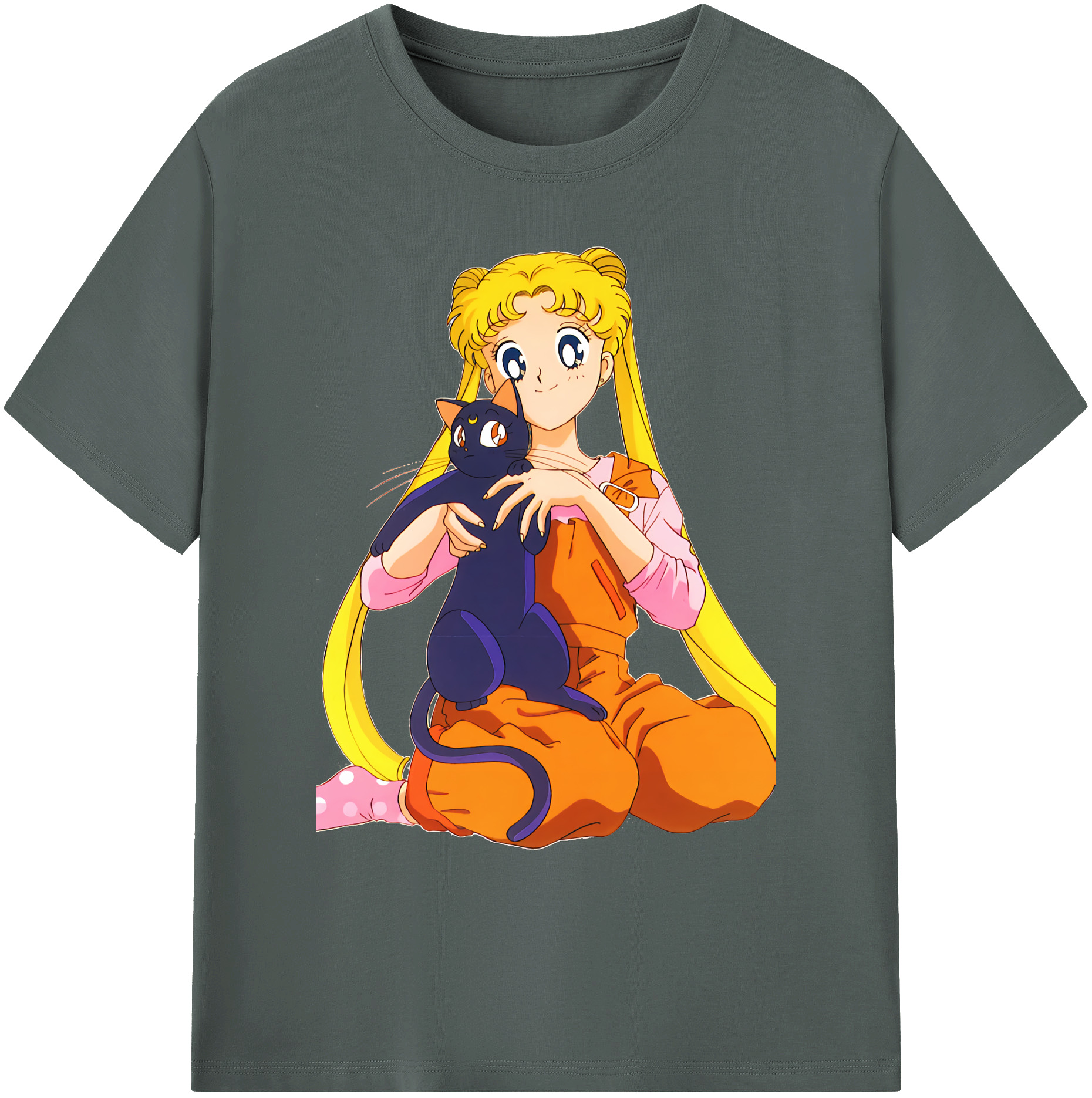 （画像用） 美少女戦士セーラームーン 愛野 美奈子 あいの みなこ Sailor Moon Aino Minako 綿100％ メンズ半袖Tシャツ｜肌触りやわらか＆通気性